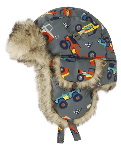 Toddler Boys Print Trapper Hat
