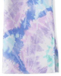 Pantalon évasé en molleton tie-dye pour fille