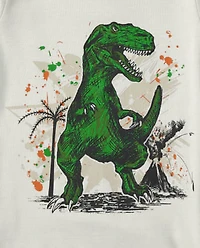 Boys Dino Snug Fit Cotton Pajamas