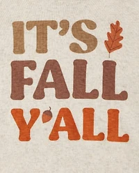 Baby And Toddler Matching Family It's Fall Y'all Snug Fit Cotton Pajamas