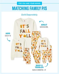 Adult Matching Family It's Fall Y'all Cotton Pajamas