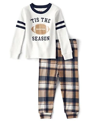 Baby And Toddler Matching Family Tis The Season Snug Fit Cotton Pajamas