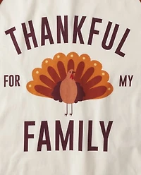 Adult Matching Family Thankful For My Cotton Pajamas