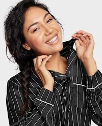 Womens Print Satin Pajamas