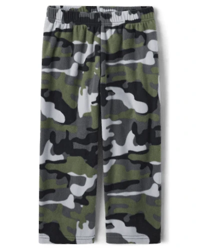 Boys Camo Fleece Pajama Pants