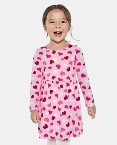 Baby And Toddler Girls Heart Everyday Dress