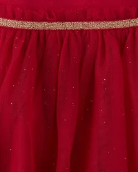 Baby And Toddler Girls Heart Mesh Tutu Dress