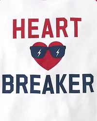 Boys Heart Breaker Snug Fit Cotton Pajamas