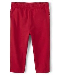 Lot de 2 leggings à volants et fleurs pour bébé fille