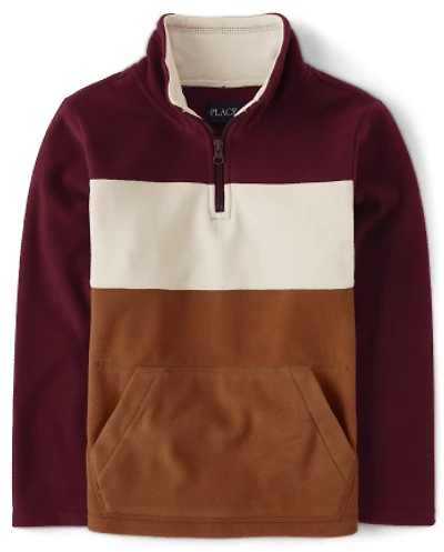 Boys Colorblock Glacier Fleece Half-Zip Pullover