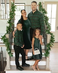 Boys Matching Family Plaid Oxford Button Up Shirt