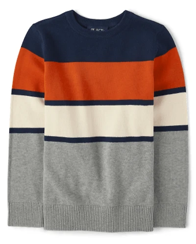Boys Colorblock Sweater