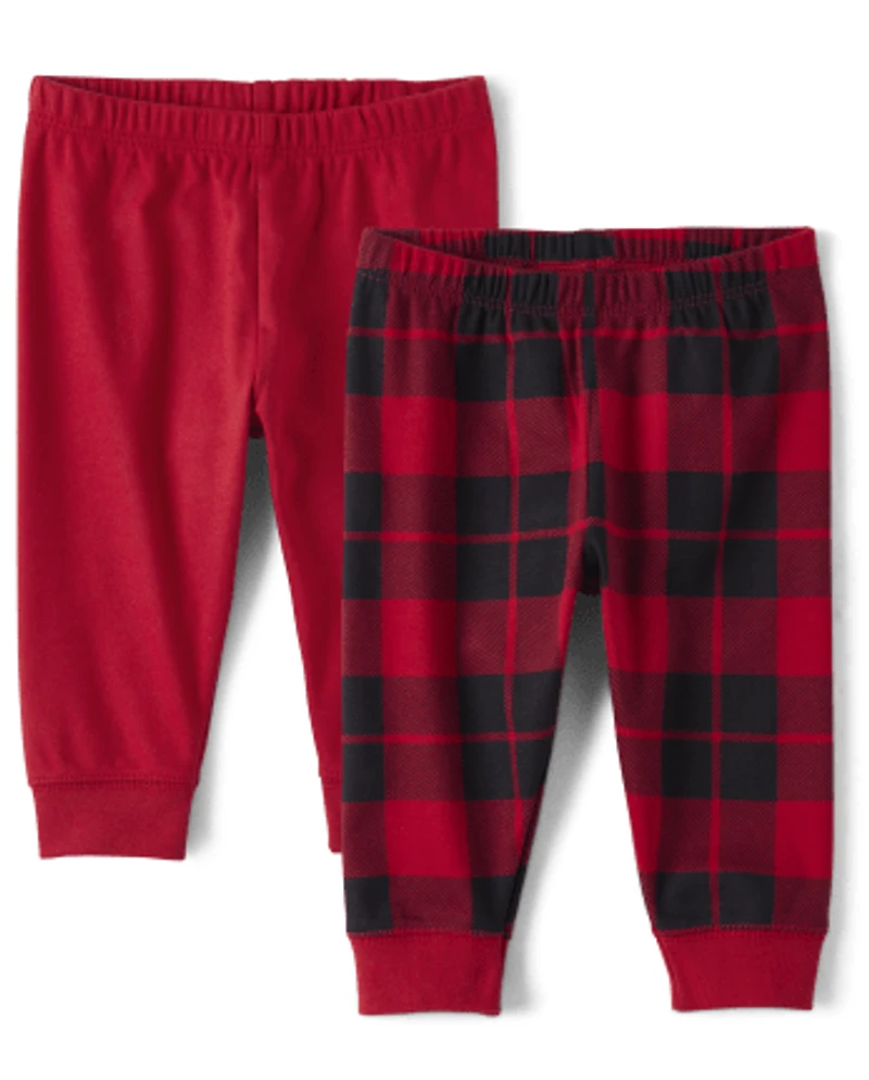 Baby Boys Buffalo Plaid Pants 2-Pack