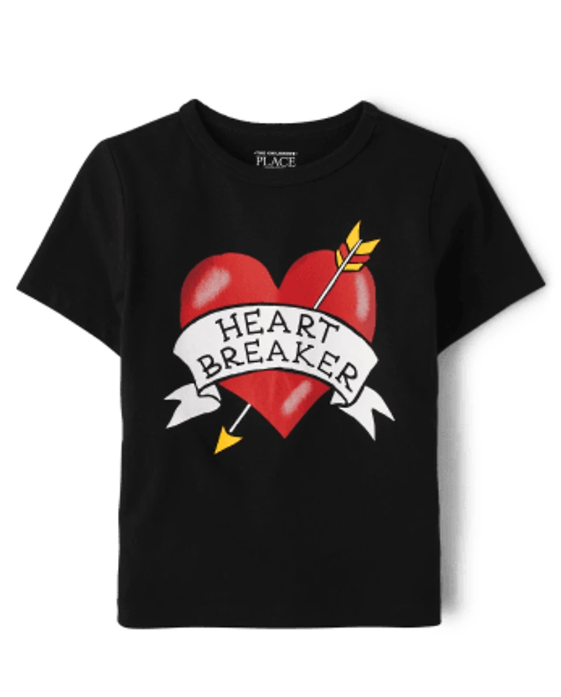 Baby And Toddler Boys Heartbreaker Graphic Tee