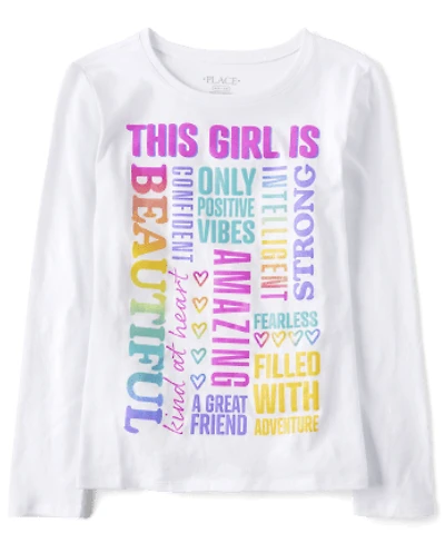 Girls This Girl Is Beautiful Graphic Tee