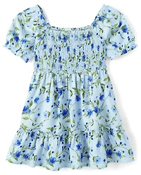 Toddler Girls Mommy And Me Floral Ruffle Dress