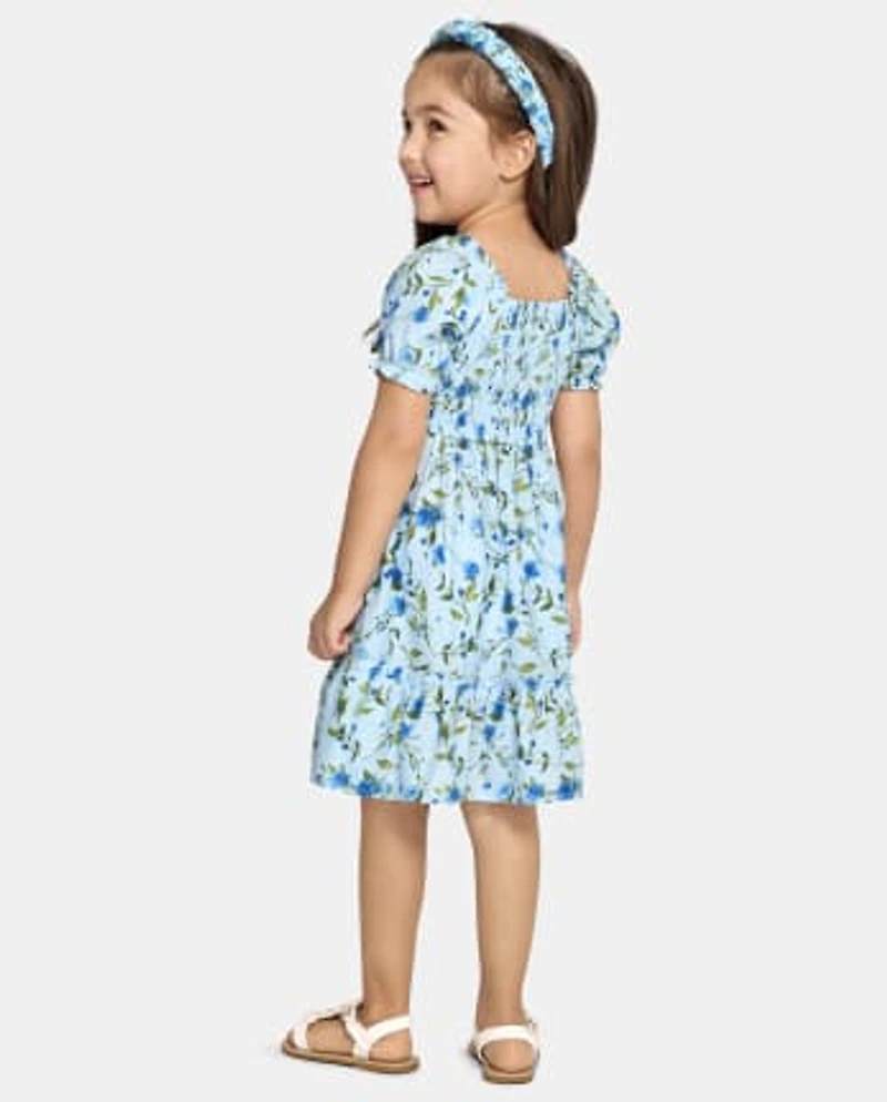 Toddler Girls Mommy And Me Floral Ruffle Dress