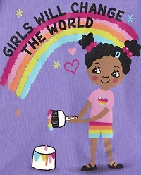 tout-petit, fille arc-en-ciel Débardeur rayé 2-Pack