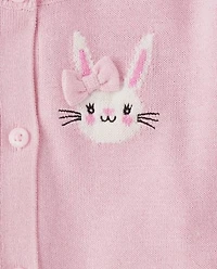 Girls Bunny Cardigan