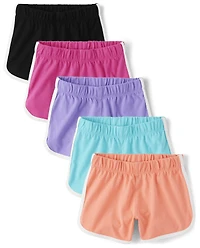 Girls Dolphin Shorts 5-Pack