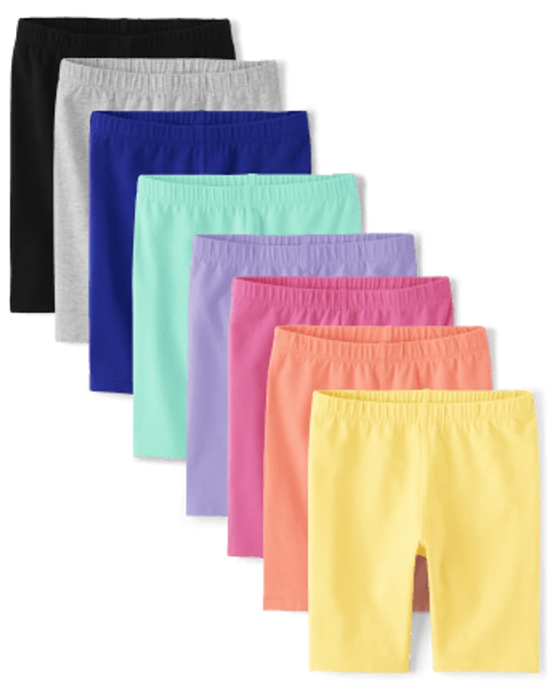 Girls Bike Shorts 8-Pack