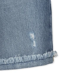 Short midi en jean à revers retroussés pour fille