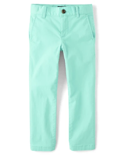 Pantalon chino skinny extensible pour uniforme garçon