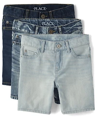 Boys Denim Shorts 3-Pack