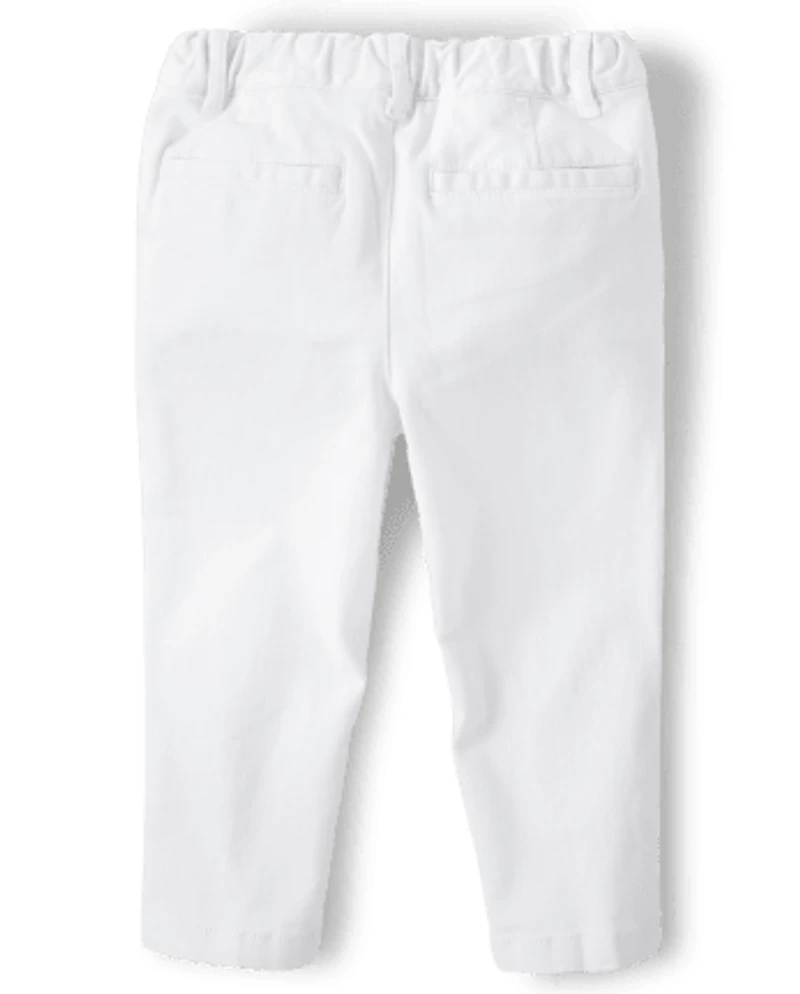 Baby And Toddler Boys Uniform Stretch Skinny Chino Pants