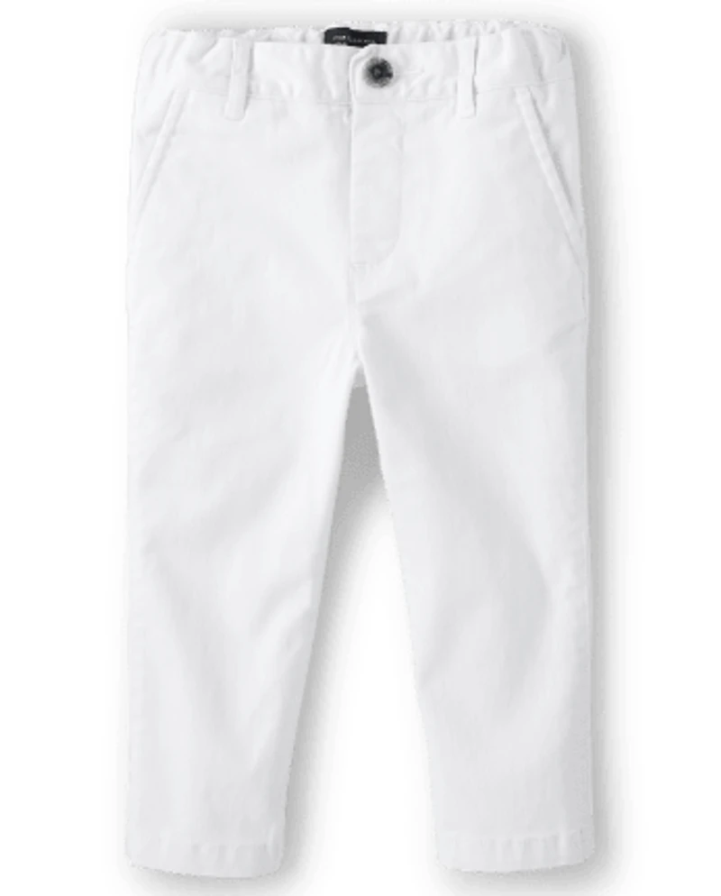 Baby And Toddler Boys Uniform Stretch Skinny Chino Pants