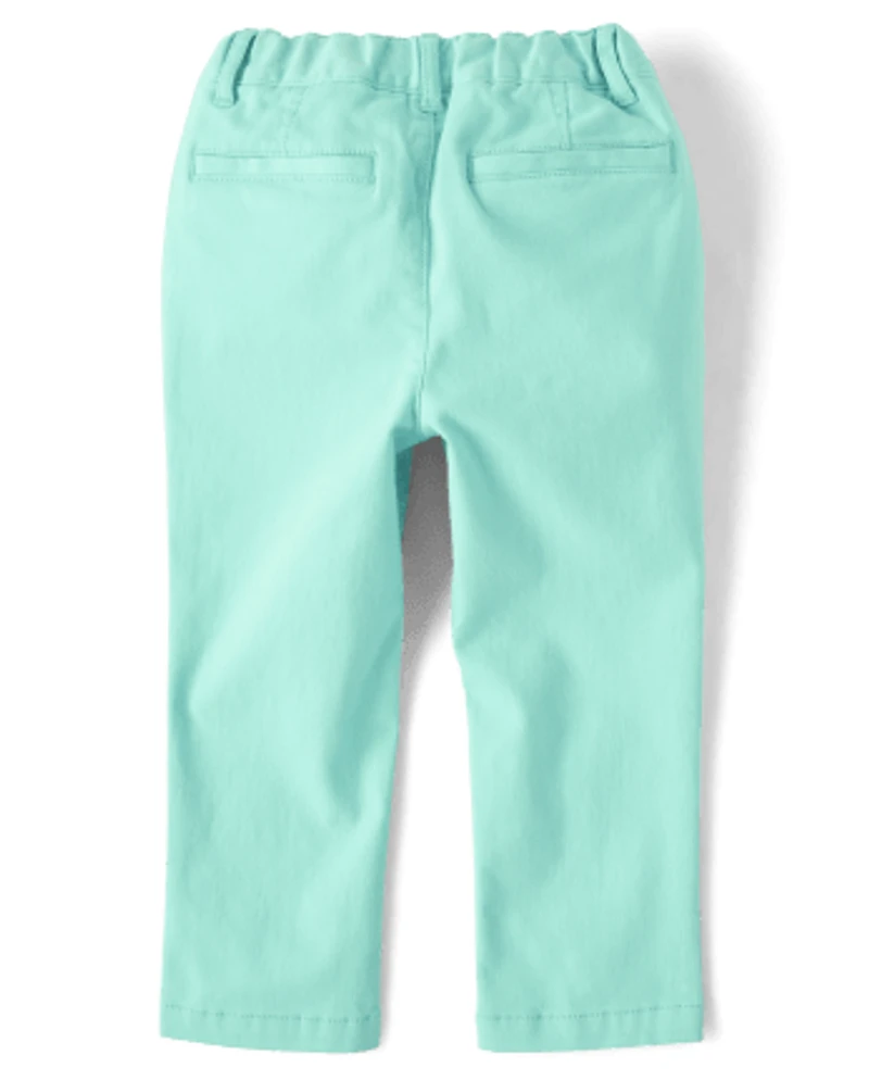 Baby And Toddler Boys Uniform Stretch Skinny Chino Pants