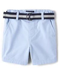 Baby And Toddler Boys Belted Chino Shorts
