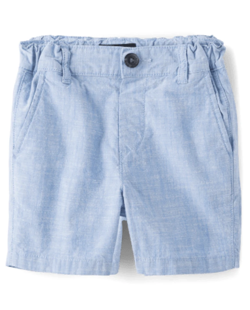 Baby And Toddler Boys Textured Chino Shorts