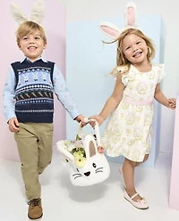Baby And Toddler Boys Carrot Poplin Button Up Shirt