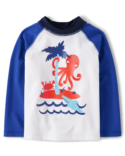 Baby And Toddler Boys Sea Creature Rashguard