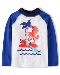 Baby And Toddler Boys Sea Creature Rashguard
