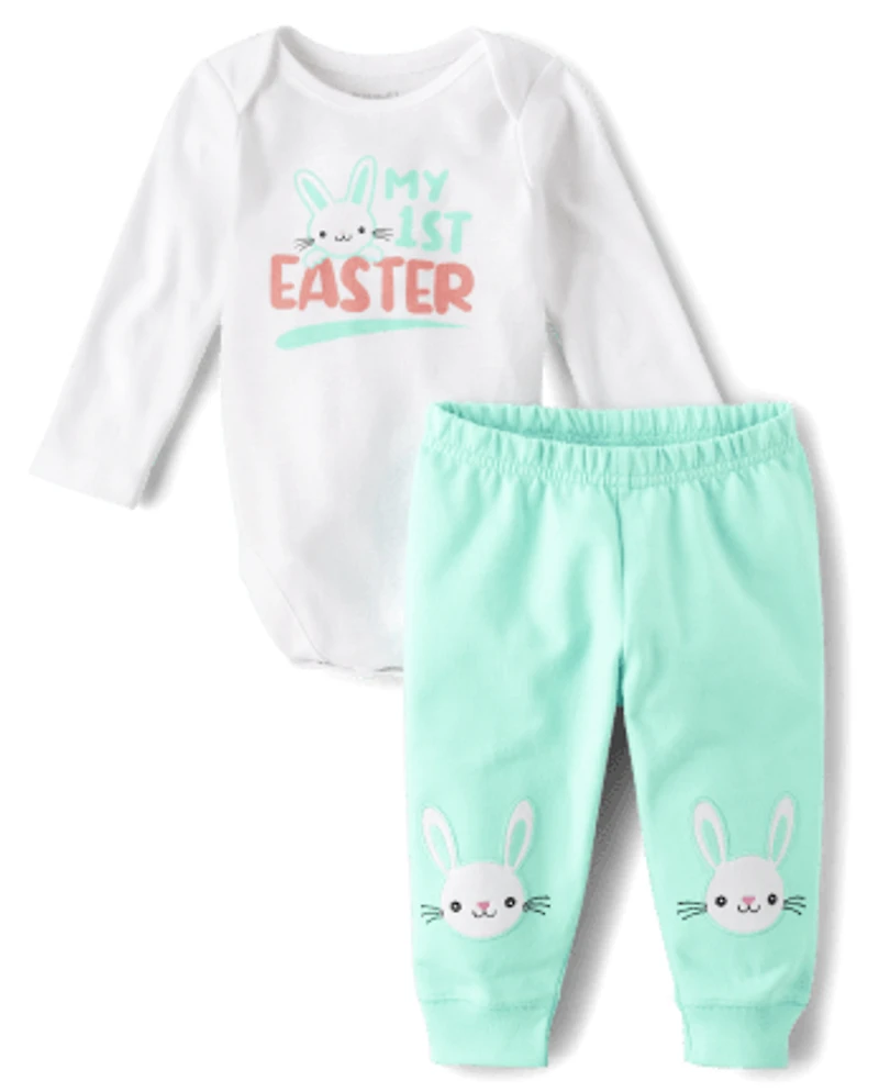 Baby My 1st Easter 2-Piece Playwear Set