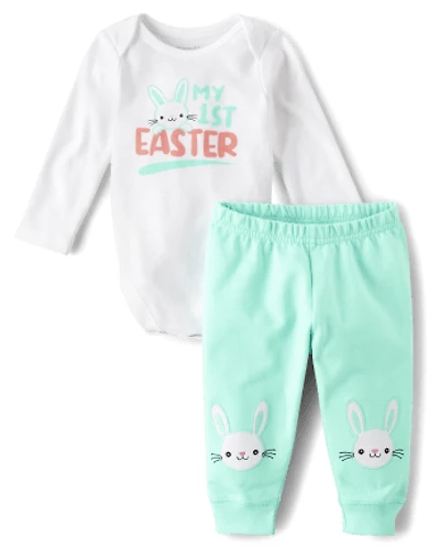 Baby My 1st Easter 2-Piece Playwear Set