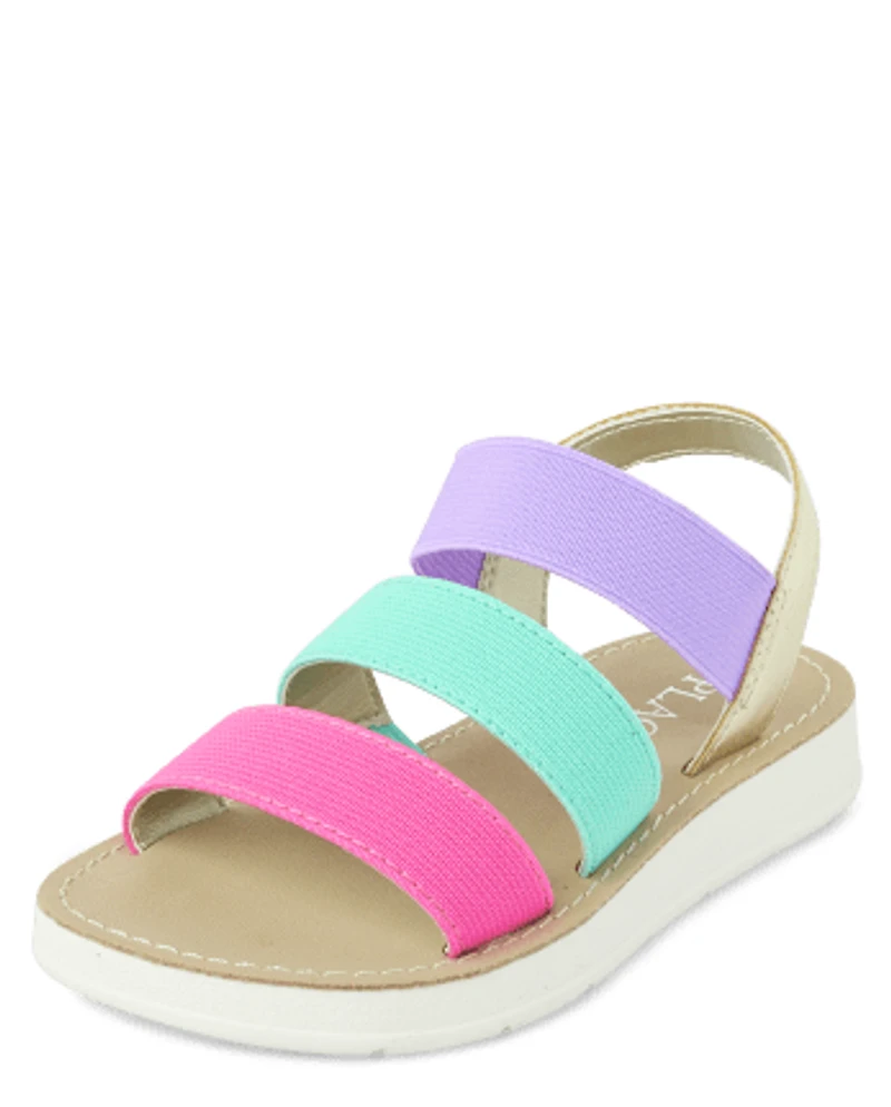 Toddler Girls Colorblock Sandals