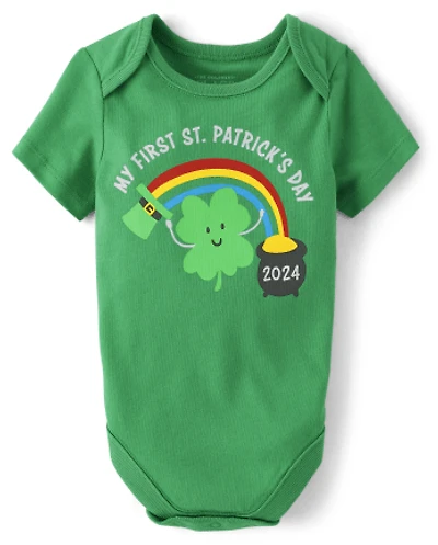 Baby First St. Patrick's Day Graphic Bodysuit