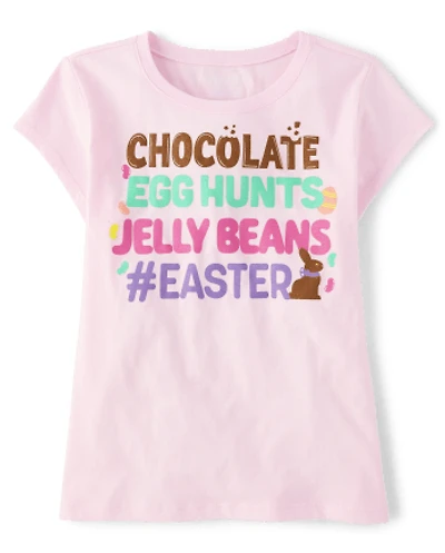 Girls Easter Graphic Tee