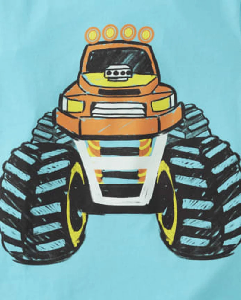 Baby And Toddler Boys Vehicle Graphic Tee 3-Pack