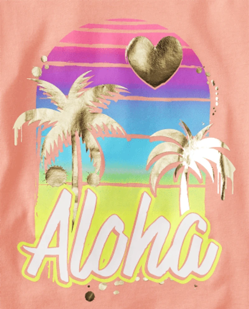 Girls Summer Trends Graphic Tee 4-Pack