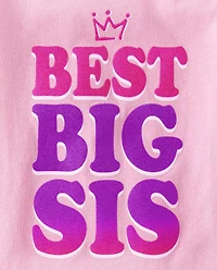 bébé et tout-petit, fille Big Sis T-shirt imprimé