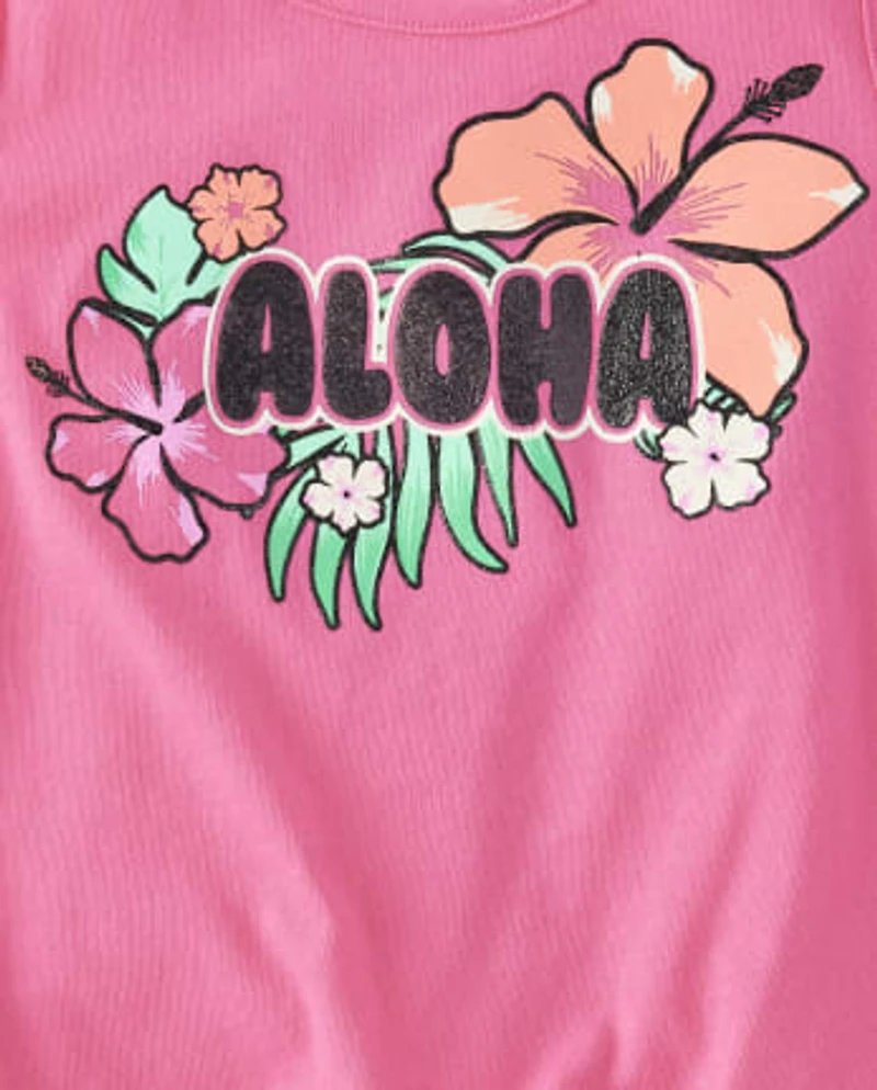 Lot de 3 débardeurs Aloha pour petites filles