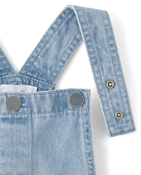 Jupe-culotte en jean à poches plaquées pour fille