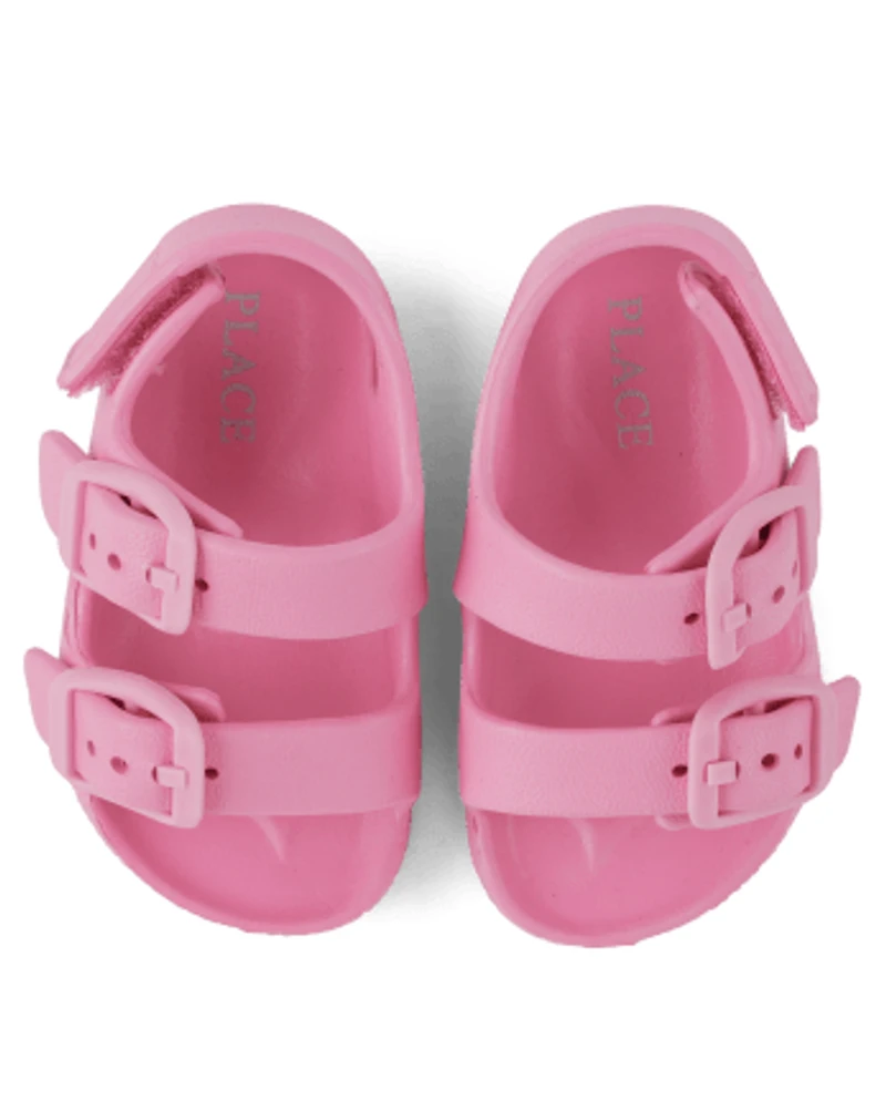 Claquettes à boucle pour bébés filles