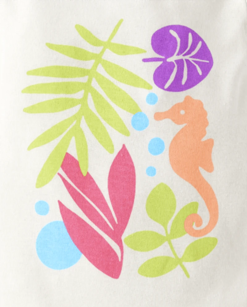 Lot de 5 bodys à feuilles tropicales pour bébé fille