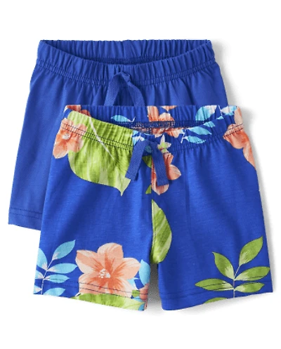 Lot de 2 shorts tropicaux bébé garçon