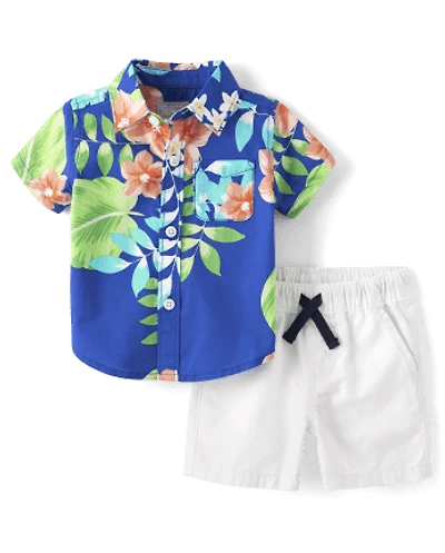 Bébé Garçons Famille assortie Tropical 2-Pièce Outfit Ensemble